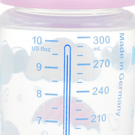 Μπουκάλι θερμοπολυπροπυλενίου First Choice με πιπίλα, για κοριτσάκι 6-18 μηνών, 300 ml.  NUK 372999 5