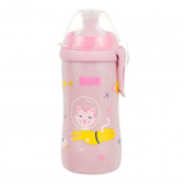 Ροζ Junior μπουκάλι από πολυπροπυλένιο, 300 ml. NUK 373045 