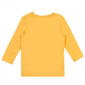 Οργανική βαμβακερή μπλούζα με εκτύπωση τροχού, κίτρινη Name it 373052 4