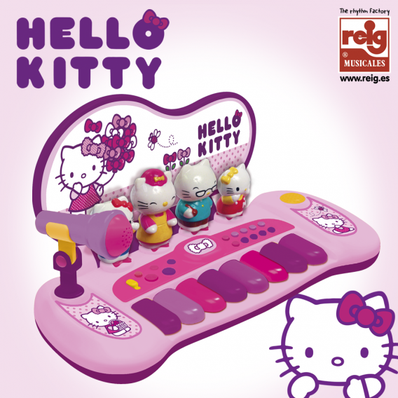 Ηλεκτρονικό πιάνο με μικρόφωνο και 8 πλήκτρα Hello Kitty 3736 