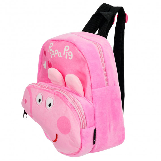 Βελούδινο σακίδιο πλάτης Peppa Pig για κορίτσι, ροζ Peppa pig 373700 2