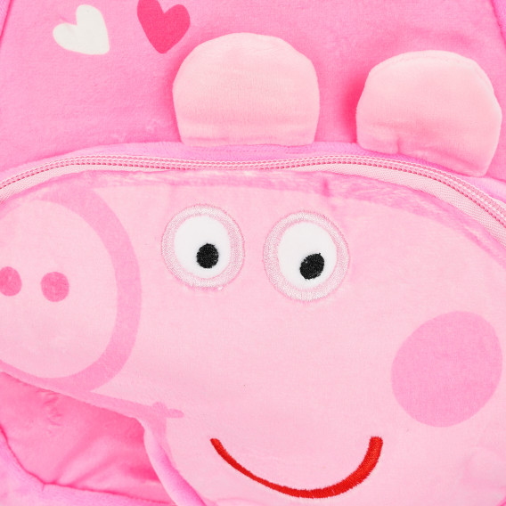 Βελούδινο σακίδιο πλάτης Peppa Pig για κορίτσι, ροζ Peppa pig 373705 6