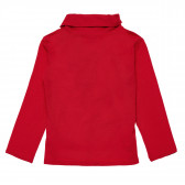 Κόκκινο βαμβακερό πουκάμισο πόλο με στάμπες Chicco 373715 4