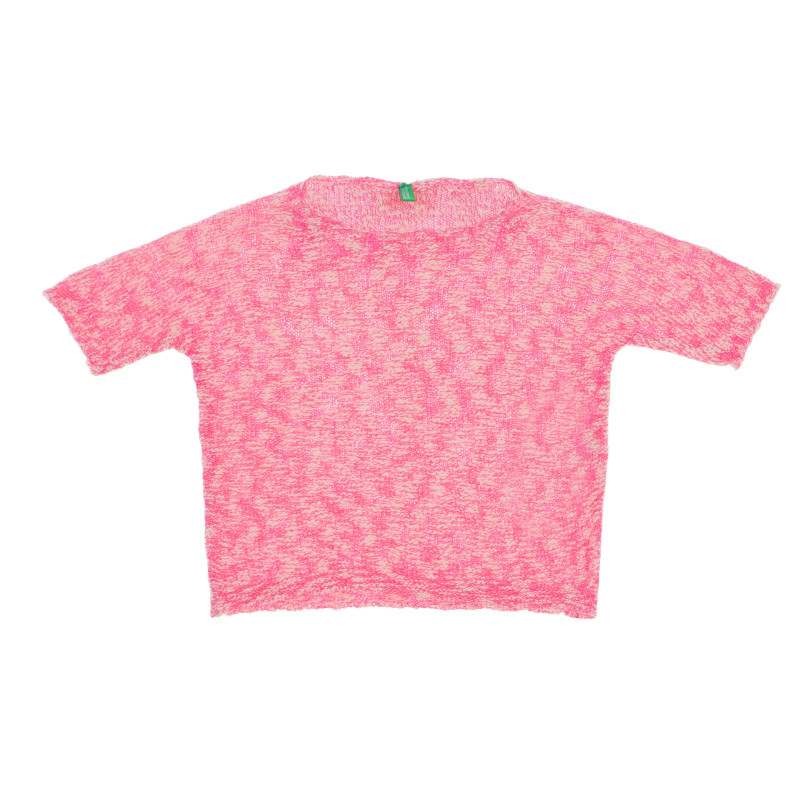Κοντομάνικο ροζ πουλόβερ για κορίτσια  373718