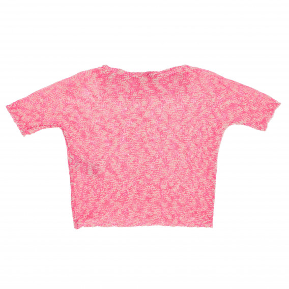 Κοντομάνικο ροζ πουλόβερ για κορίτσια Benetton 373721 2