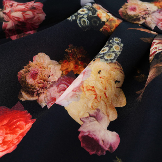 Αμάνικο βαμβακερό φόρεμα με λουλούδια μοτίβα Chicco 37407 4