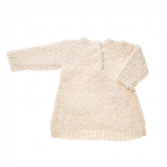 Πλεκτό φόρεμα με μακριά μανίκια και κορδέλα για μωρό Chicco 37438 2