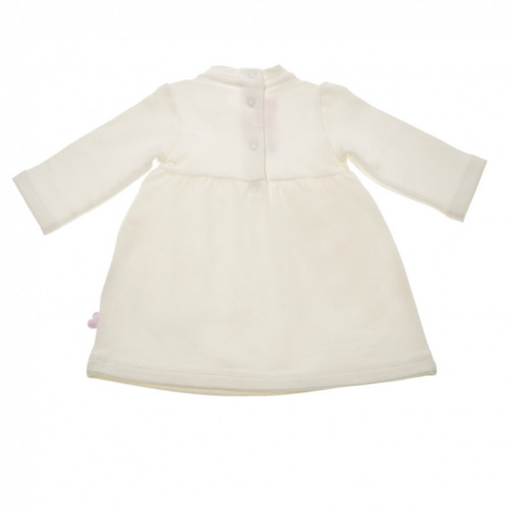 Βαμβακερό φόρεμα με μακριά μανίκια και τρουκς για μωρό Chicco 37506 2