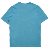 Μπλε βαμβακερό T-shirt με τυπωμένο σχέδιο Original Marines 375822 4
