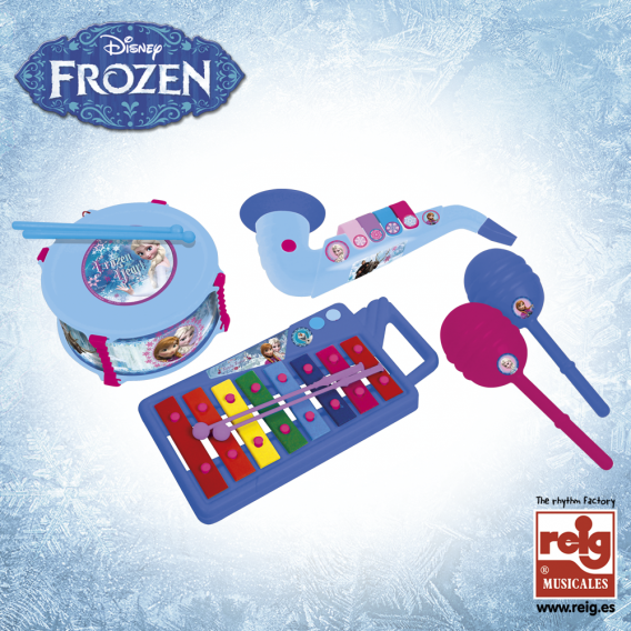 Σετ παιδικών μουσικών οργάνων σε 4 μέρη, Frozen Frozen 3763 