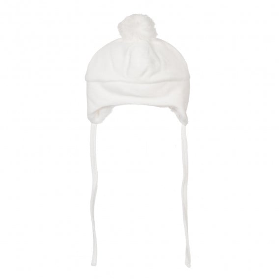Καπέλο με φούντα για ένα μωρό, λευκό Chicco 376335 3