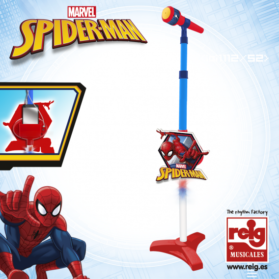 Παιδικό μικρόφωνο με βάση Spiderman 3795 