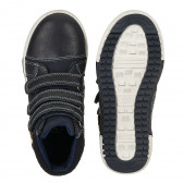Ψηλά sneakers με λεπτομέρειες παραλλαγής, μπλε Best buy shoes 380635 4