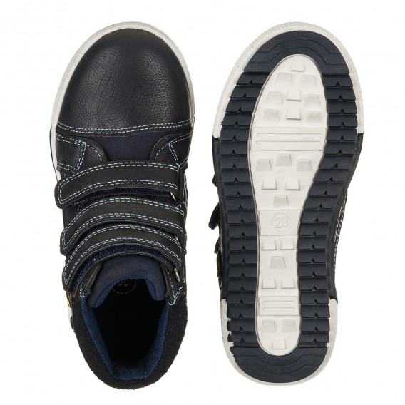Ψηλά sneakers με λεπτομέρειες παραλλαγής, μπλε Best buy shoes 380635 4