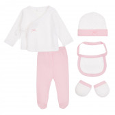 Σετ βρεφικών ρούχων Interbaby, εμπριμέ, ροζ για κορίτσια Inter Baby 380873 