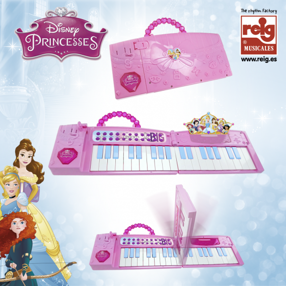Παιδική ηλεκτρονική τσάντα πιάνου Disney Princess 3832 