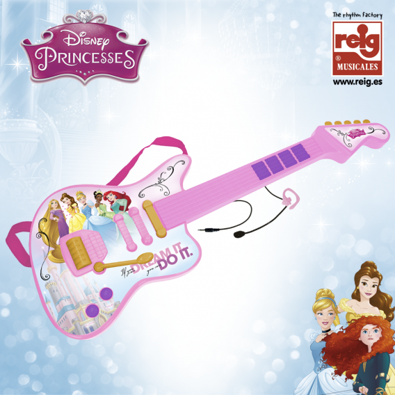 Παιδική ηλεκτρονική κιθάρα με μικρόφωνο Disney Princess 3835 