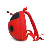 Παιδικό σακίδιο σε κόκκινο χρώμα, με σχήμα πασχαλίτσας ZIZITO 383852 10