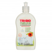 Φυσικό- οικολογικό υγρό για τα πιάτα, πλαστικό δοχείο με αντλία, 420 ml. Tri-Bio 384126 