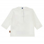 Λευκή βαμβακερή μπλούζα με στάμπα Chicco 384416 2