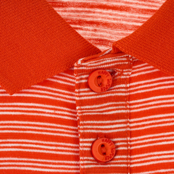 Βαμβακερή μπλούζα με γιακά και καλοκαιρινή επιγραφή για αγόρι KIABI 384423 4