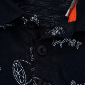 Βαμβακερό κοντομάνικο μπλουζάκι με γιακά και σχέδια με γράμματα, για αγόρι KIABI 384451 4