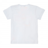 Λευκό μπλουζάκι με χαρούμενη λεζάντα για κορίτσι Yellow Submarine 384478 4