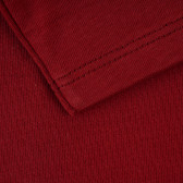 Μακρυμάνικη βαμβακερή μπλούζα σε κόκκινο χρώμα με σχέδιο για κορίτσια Benetton 384485 3
