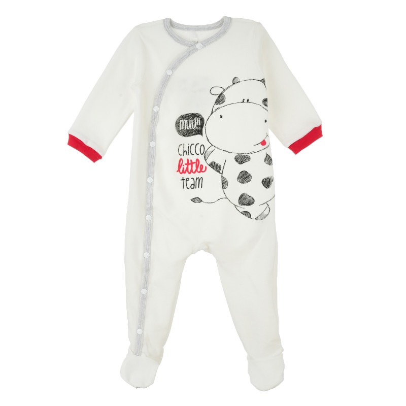 Μακρυμάνικο βαμβακερό φορμάκι για μωρά με χαρούμενα γραφικά - unisex  384511