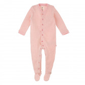 Ροζ πλεκτό μακρυμάνικο φορμάκι με κουμπιά για μωρό Chicco 384530 