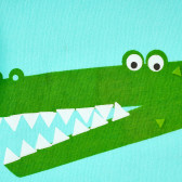 Βρεφικό, βαμβακερό t-shirt με τυπωμένο σχέδιο κροκόδειλο, για αγόρι Boboli 384574 2