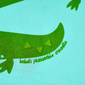 Βρεφικό, βαμβακερό t-shirt με τυπωμένο σχέδιο κροκόδειλο, για αγόρι Boboli 384575 3