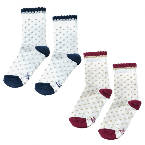 Σετ από δύο ζευγάρια κάλτσες σε μπλε χρώμα, για κορίτσι Ewers 384620 