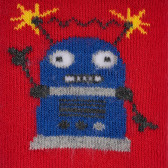 Κάλτσες για αγόρι με σταμπα εξωγήινοι, κόκκινο Chicco 384678 2
