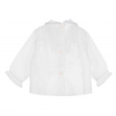 Λευκό βαμβακερό πουκάμισο με γιακά, για κορίτσι Neck & Neck 384684 4