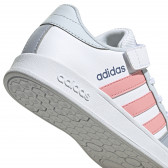 Πάνινα παπούτσια BREAKNET C, λευκό Adidas 385609 6