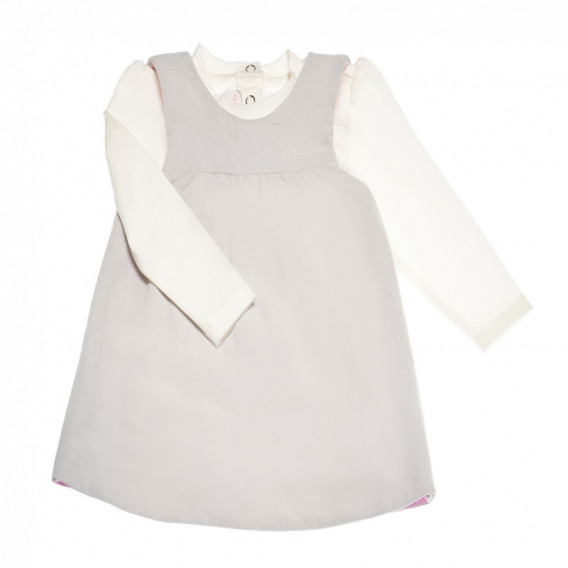 Βαμβακερό φόρεμα με κουμπιά για μωρό Chicco 38582 3