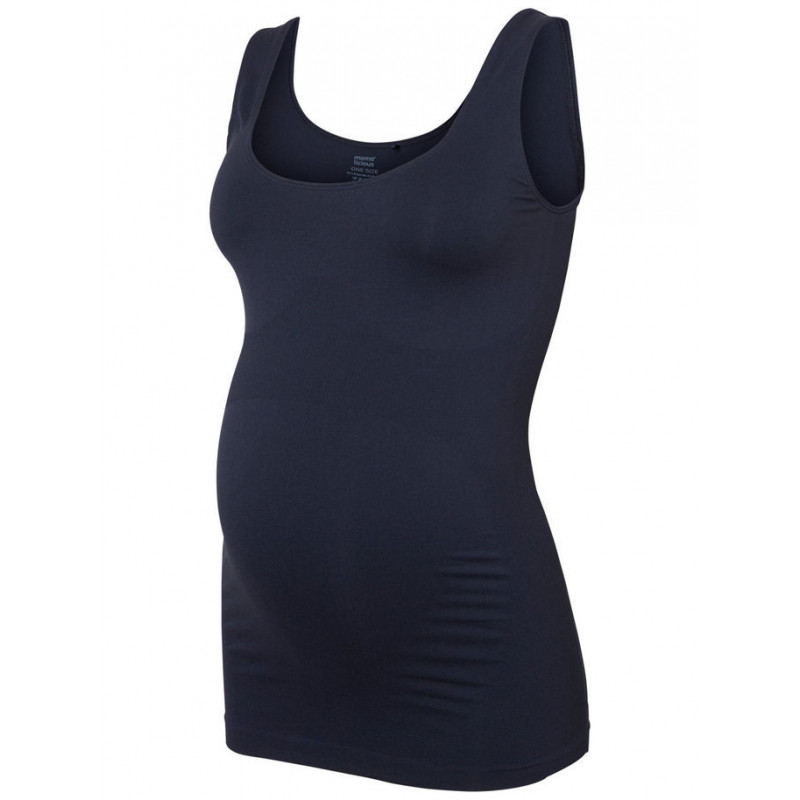 Αμάνικη μπλούζα για εγκύους, σε σκούρο μπλε χρώμα  3865