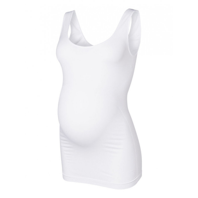 Άνευ ραφής μπλούζα για εγκύους, λευκό  3872