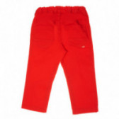 Κόκκινο βαμβακερό παντελόνι με λάστιχο για αγοράκι Chicco 38997 2