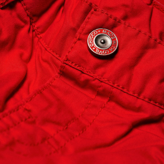 Κόκκινο βαμβακερό παντελόνι με λάστιχο για αγοράκι Chicco 38998 3