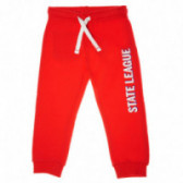 Chicco κόκκινο παντελόνι με γράμματα State League για αγόρι Chicco 39016 