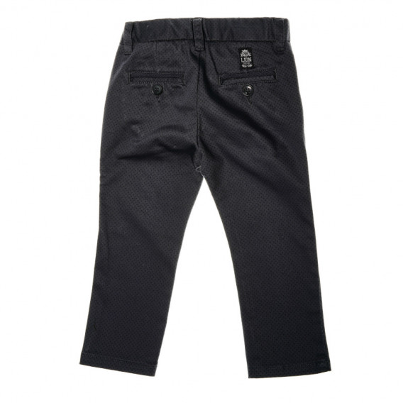 Παντελόνι για αγόρι με ευθεία γραμμή και διακόσμηση με τύπωμα, σκούρο γκρι Chicco 39149 2