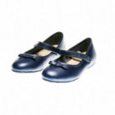Δερμάτινα παπούτσια μπαλαρίνας για κορίτσι με φιόγκο, μπλε Chicco 39673 