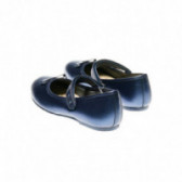Δερμάτινα παπούτσια μπαλαρίνας για κορίτσι με φιόγκο, μπλε Chicco 39674 2