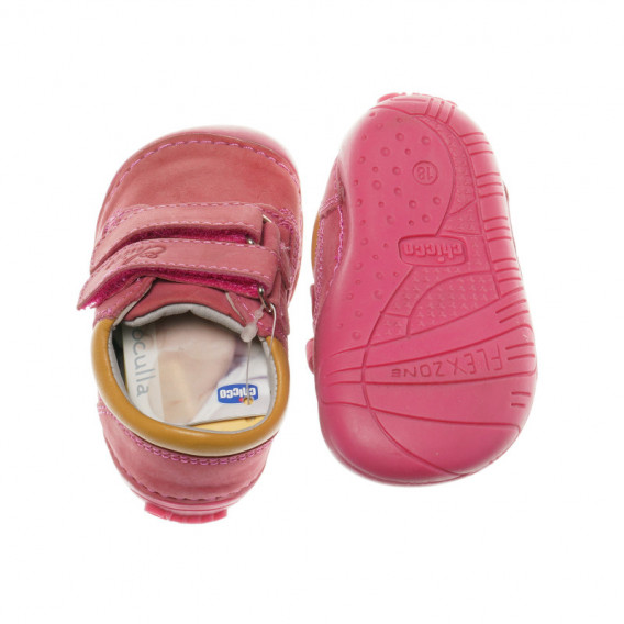 Δερμάτινα παπούτσια για κοριτσάκι σε ροζ χρώμα Chicco 39799 3