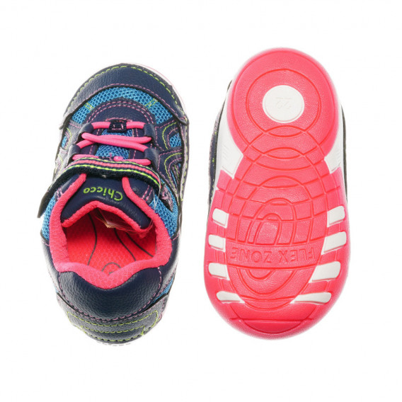 Παπούτσια για κοριτσάκι με αυτοκόλλητο Velcro και ελαστικά κορδόνια Chicco 39814 3