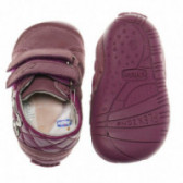 Δερμάτινα παπούτσια με διακόσμηση καρδιάς για κοριτσάκι, ροζ Chicco 39824 3