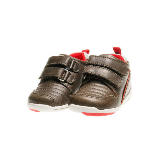 Δερμάτινα παπούτσια για αγοράκι με ασημένιες λεπτομέρειες Chicco 39911 