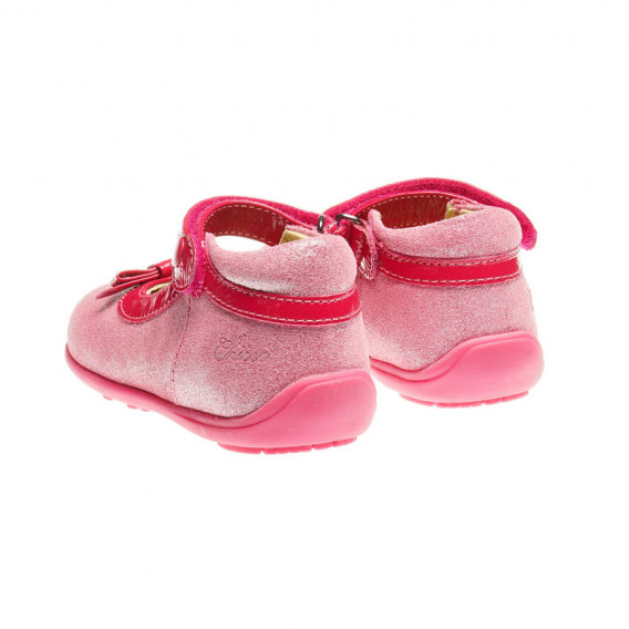 Δερμάτινα παπούτσια για κοριτσάκι με κομψούς φιόγκους Chicco 39918 2